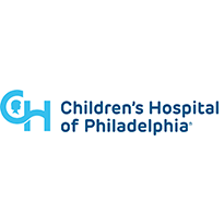 Children’s Hospital of Philadelphia logo with stylized blue letters CH and the hospital name written to the right in blue text, reflecting the hospital’s dedication to community care.