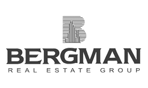 Bergman Real Estate Group logo with a stylized B and building illustration above the company name in bold, black text.