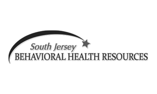 South Jersey Behavioral Health Resources logo featuring a star and curved line above the organization’s name in black text.