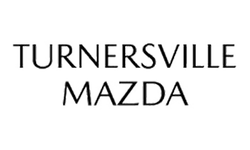 Turnersville Mazda logo with the dealership name in bold, uppercase black letters on a white background.